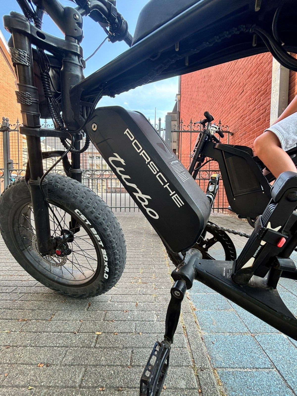 Fatbike accu met Porsche Turbo stickers, Enlèvement, Comme neuf