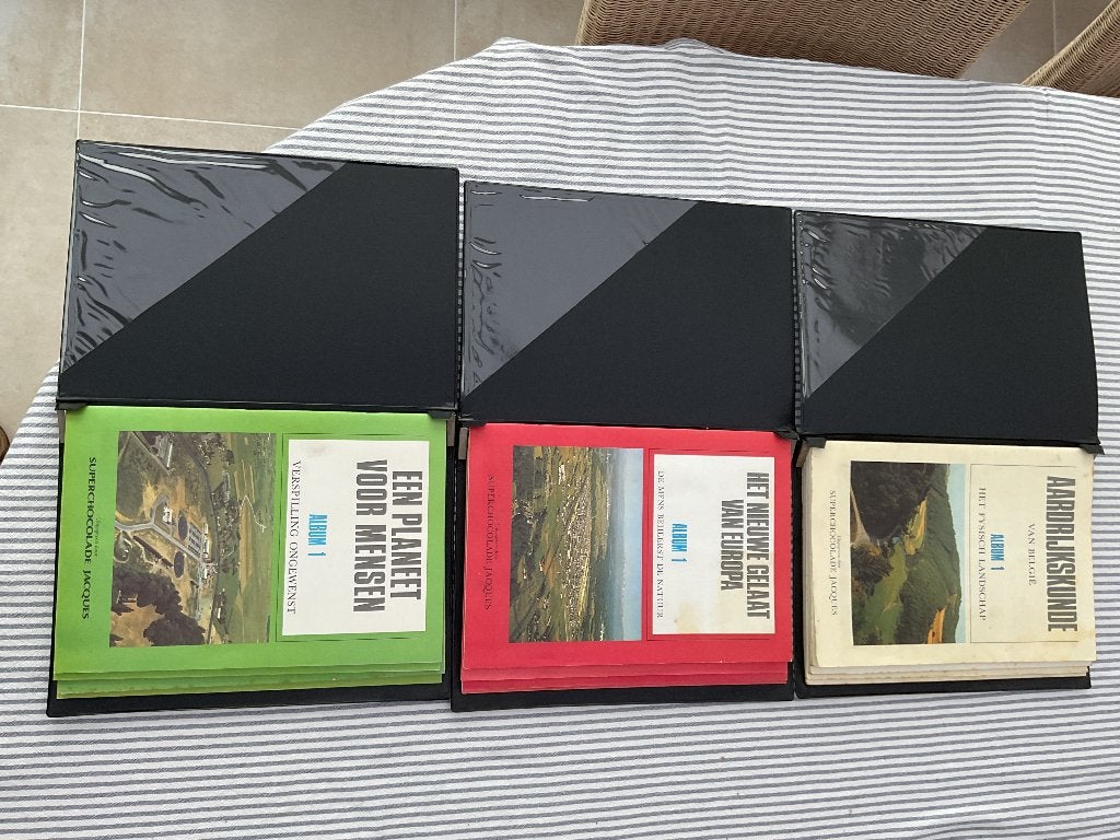 Jacques albums complete setNL geografie België Europa Natuur, Ophalen, Zo goed als nieuw, Chocolat Jacques, Plaatjesalbum