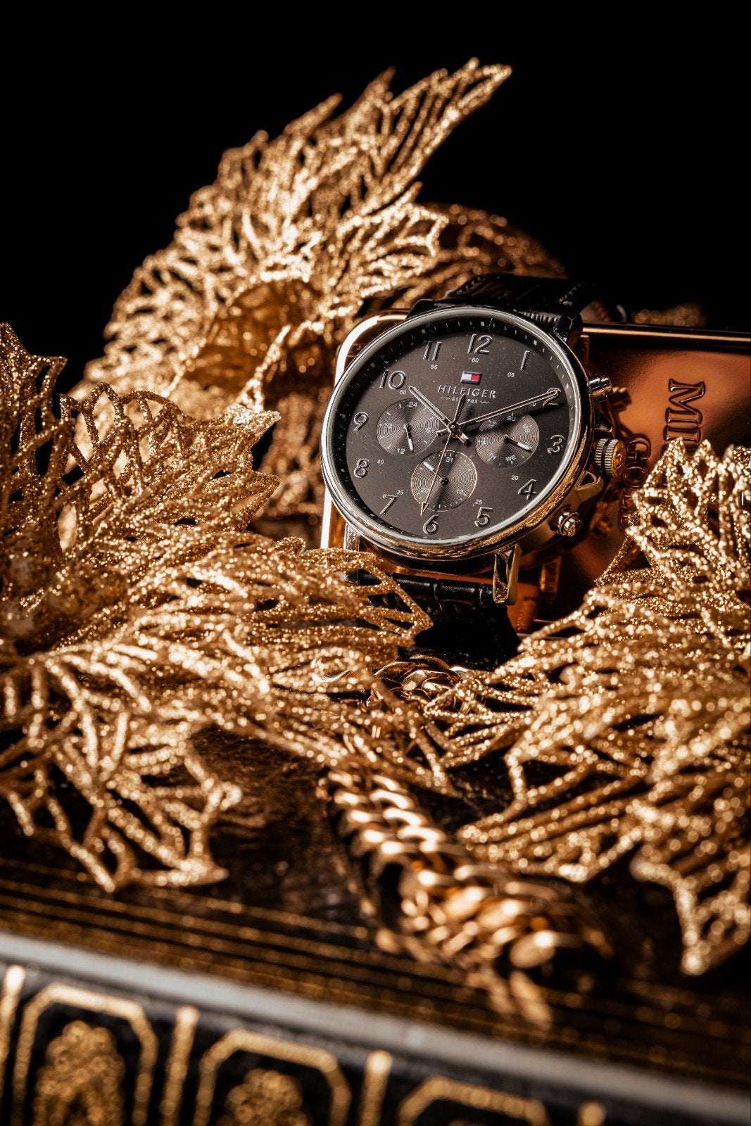 Hilfiger Horloge - zwart, Ophalen, Polshorloge, Overige merken