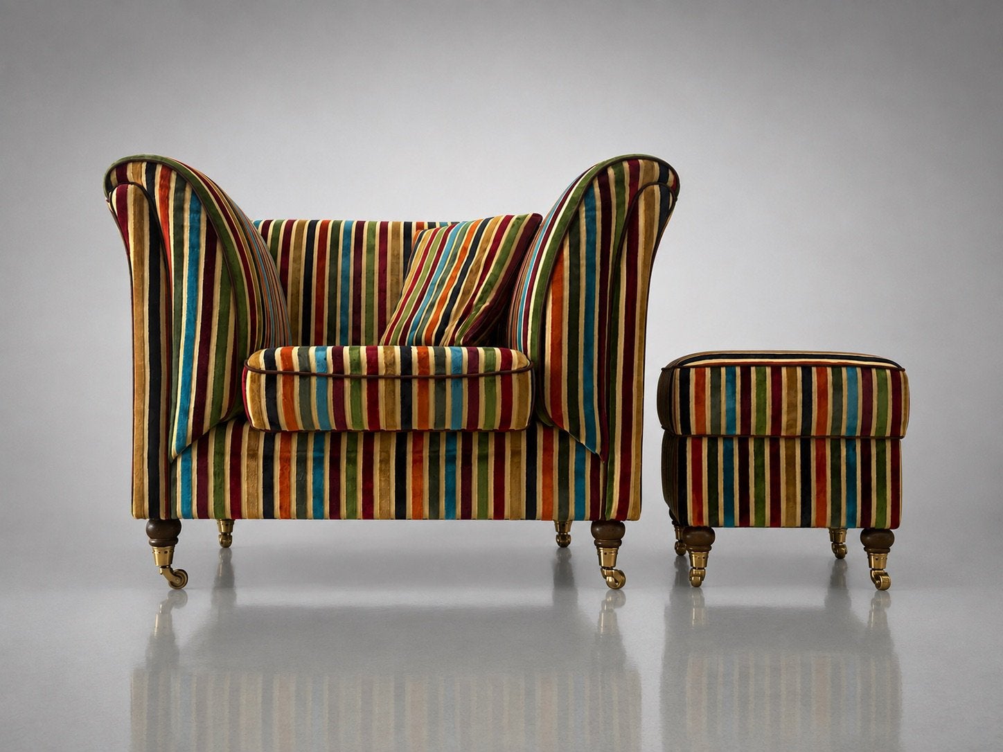 Verbluffend mooie designfauteuil van Etro Italia, Ophalen of Verzenden, Zo goed als nieuw, Stof