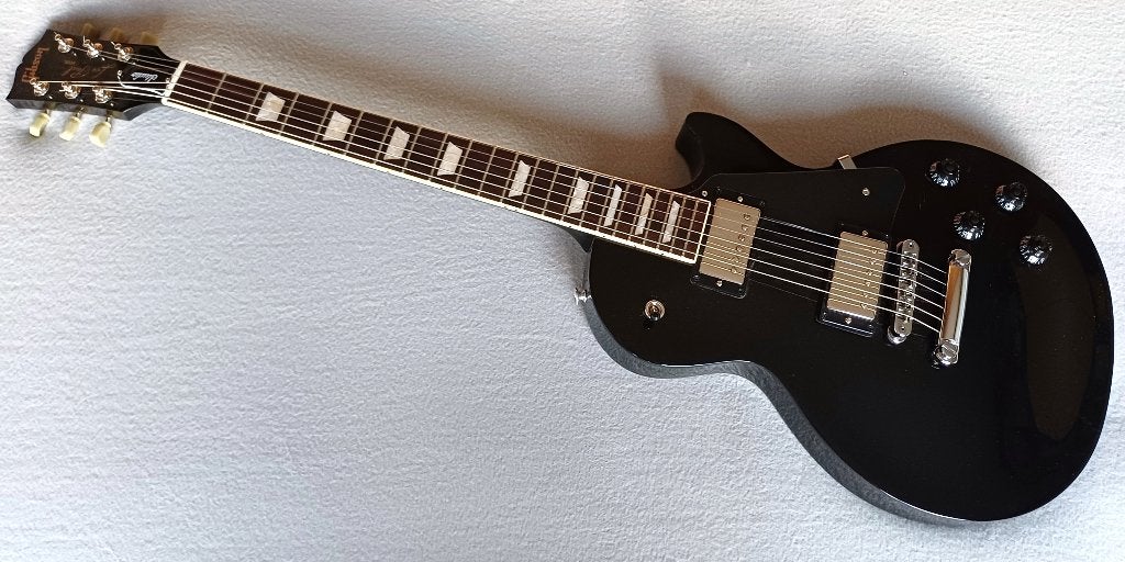 Gibson Les Paul Studio zwart + Greenybucker + binding, Muziek en Instrumenten, Ophalen of Verzenden, Zo goed als nieuw, Solid body