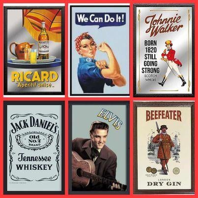 Beefeater Gin Betty Boop Black & White Walker ea spiegels, Huis en Inrichting, Minder dan 50 cm, Nieuw, Ophalen of Verzenden, Minder dan 100 cm