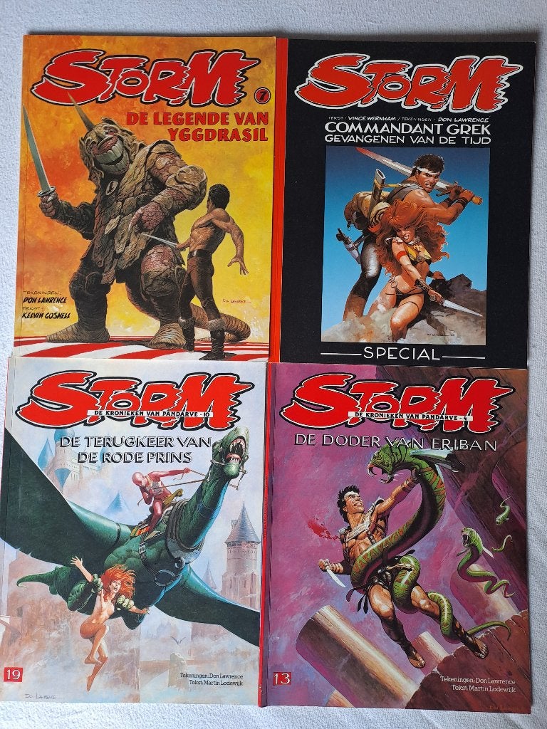 Storm, Gelezen, Ophalen of Verzenden, Don Lawrence, Meerdere stripboeken