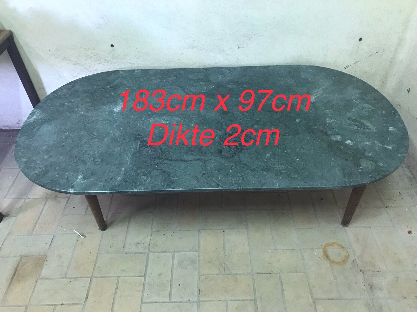 Dessus de table en marbre, Enlèvement, Comme neuf