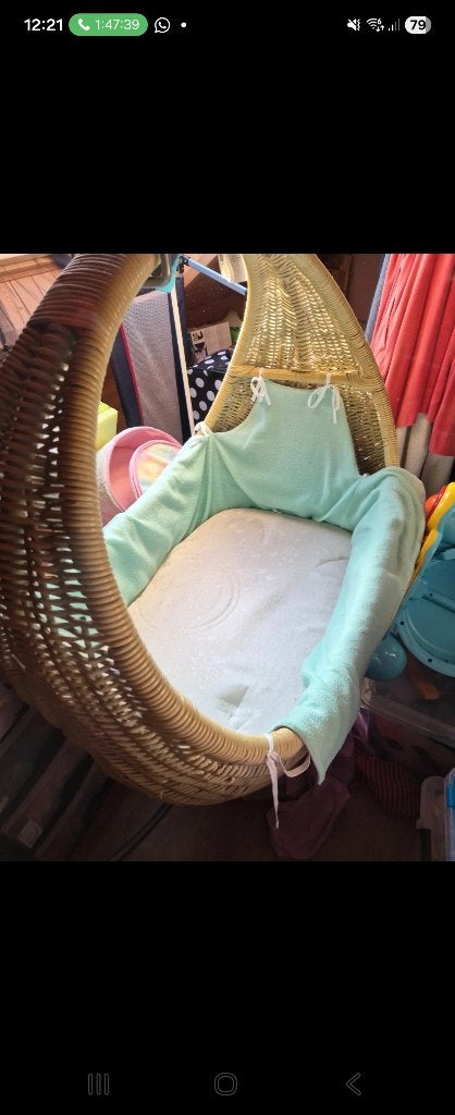 Rotan celine wieg, Kinderen en Baby's, Babywiegjes en Ledikanten, Ophalen, Zo goed als nieuw, Wieg