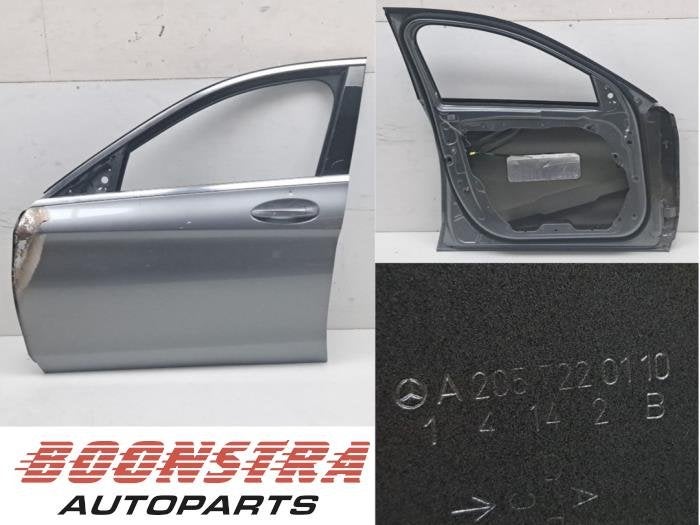 Portière 4portes avant gauche d'un Mercedes C-Klasse (792), 3 mois de garantie, Utilisé, Porte, -