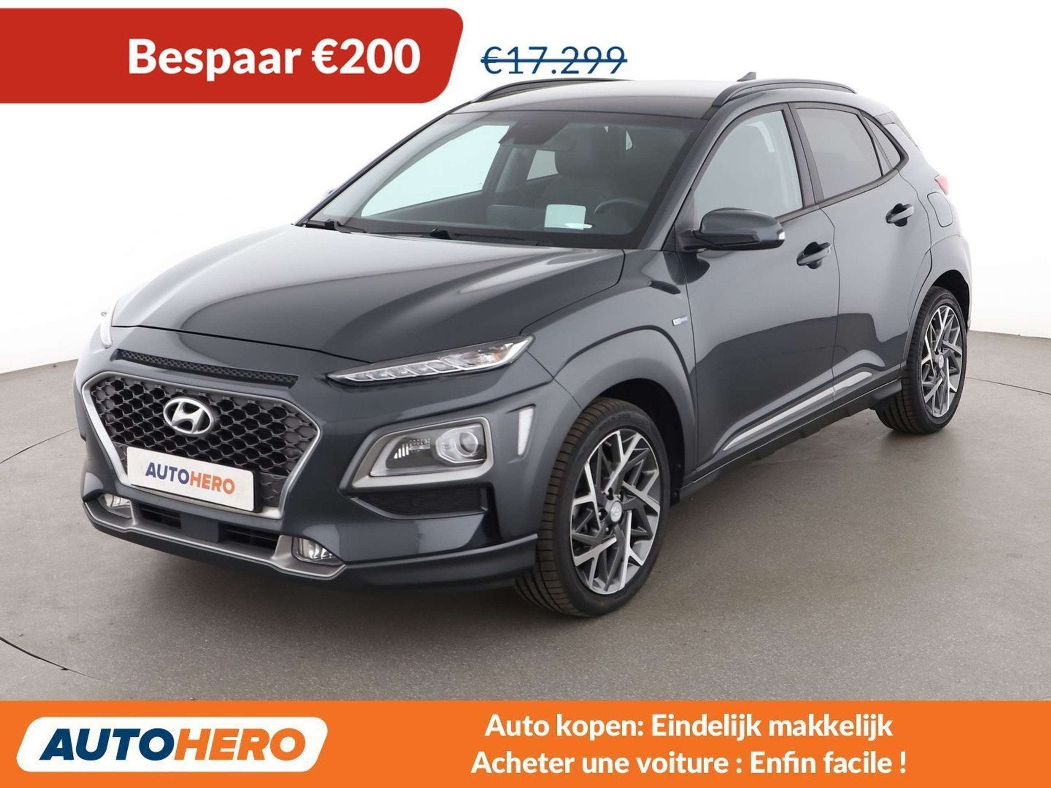 Hyundai KONA 1.6 Hybrid Trend 2WD (automatique), Cuir, Argent ou Gris, Achat, Euro 6