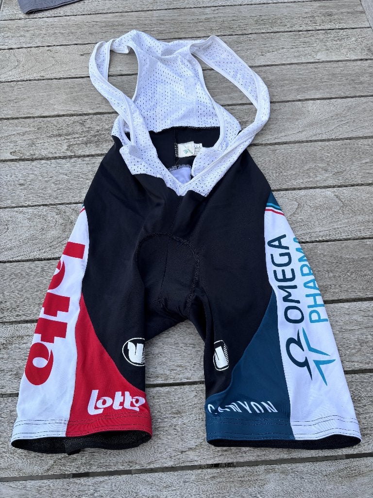 Retro fietsbroek Lotto - Omega Pharma, Femmes, Enlèvement ou Envoi, Sous-vêtement, Comme neuf