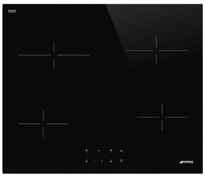 Cuisinière vitrocéramique Smeg SE264TD1 (60 cm), Electroménager, Tables de cuisson, Classe énergétique A ou plus économe, 4 zones de cuisson