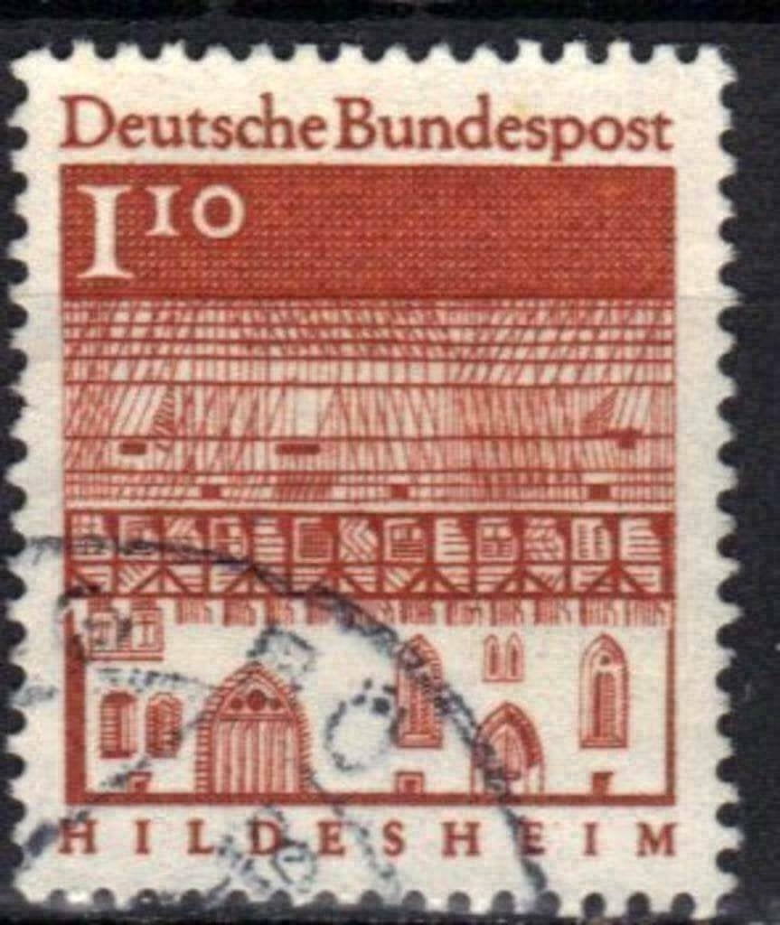 Duitsland Bundespost 1966 - Yvert 361 - Gebouwen (ST), Postzegels en Munten, Postzegels | Europa | Duitsland, Gestempeld, Verzenden