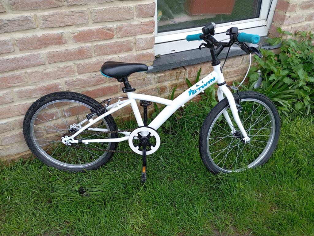 Vélo 20 pouces B'twin enfant, Frein sur jante, V-brakes, Aluminium, Comme neuf