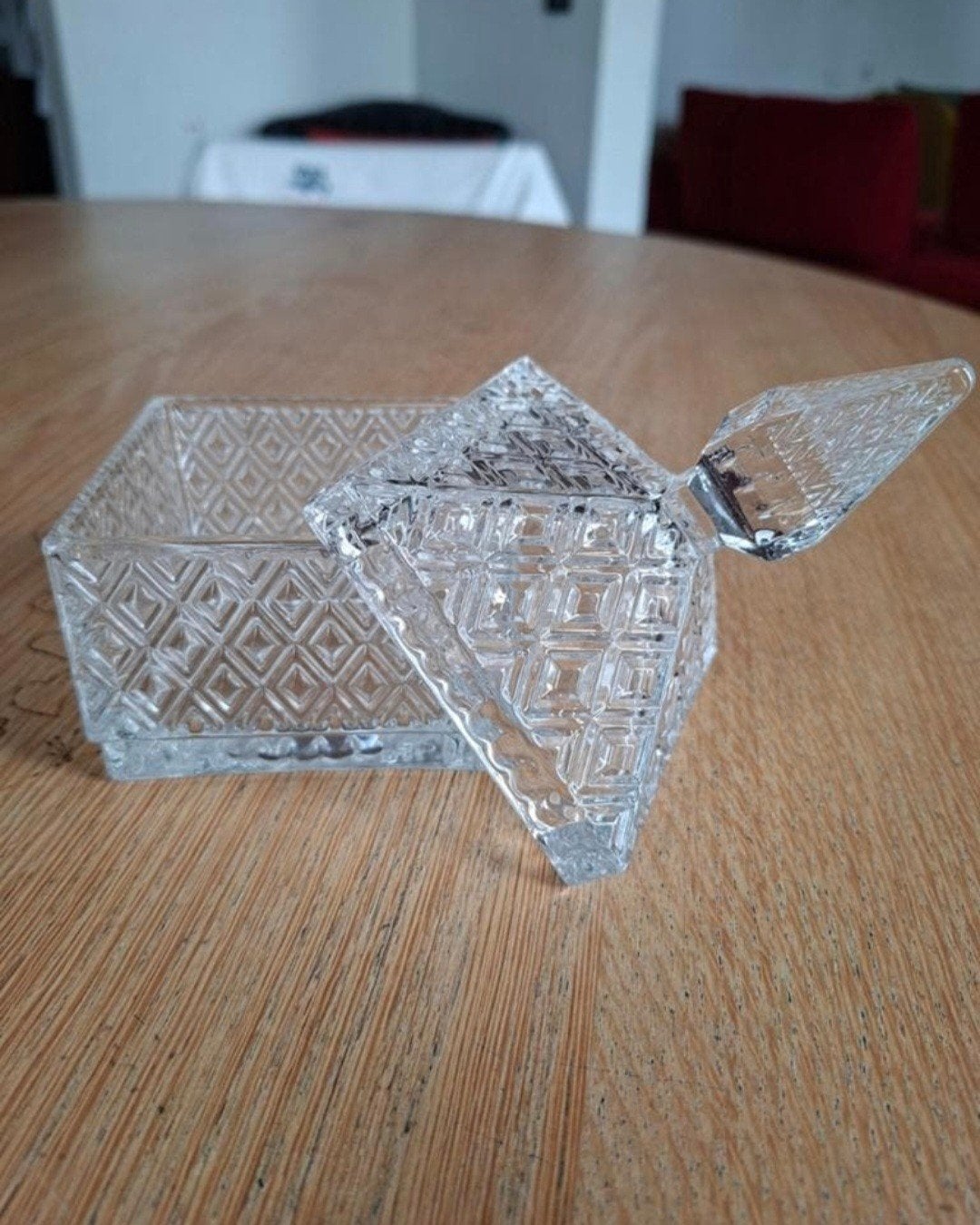 Decoratieve suikerpot/opbergpot, Ophalen, Glas
