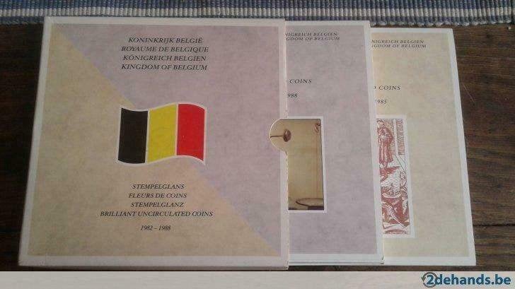 Belgique : coffret FDC 1982/1988 sous blister = BRIDGING SET, Envoi, Série