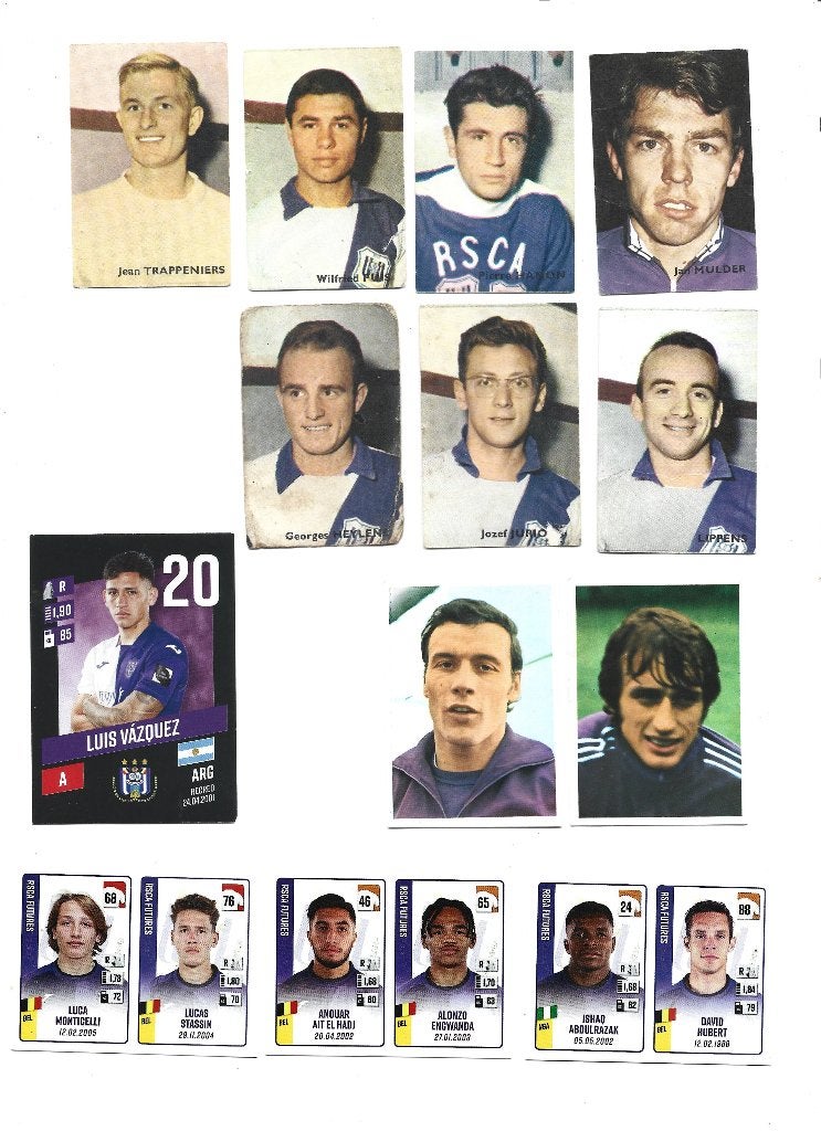 Lot Anderlecht - Bagues - Chomos - vignettes - Rensenbrink, Sports & Fitness, Envoi, Utilisé