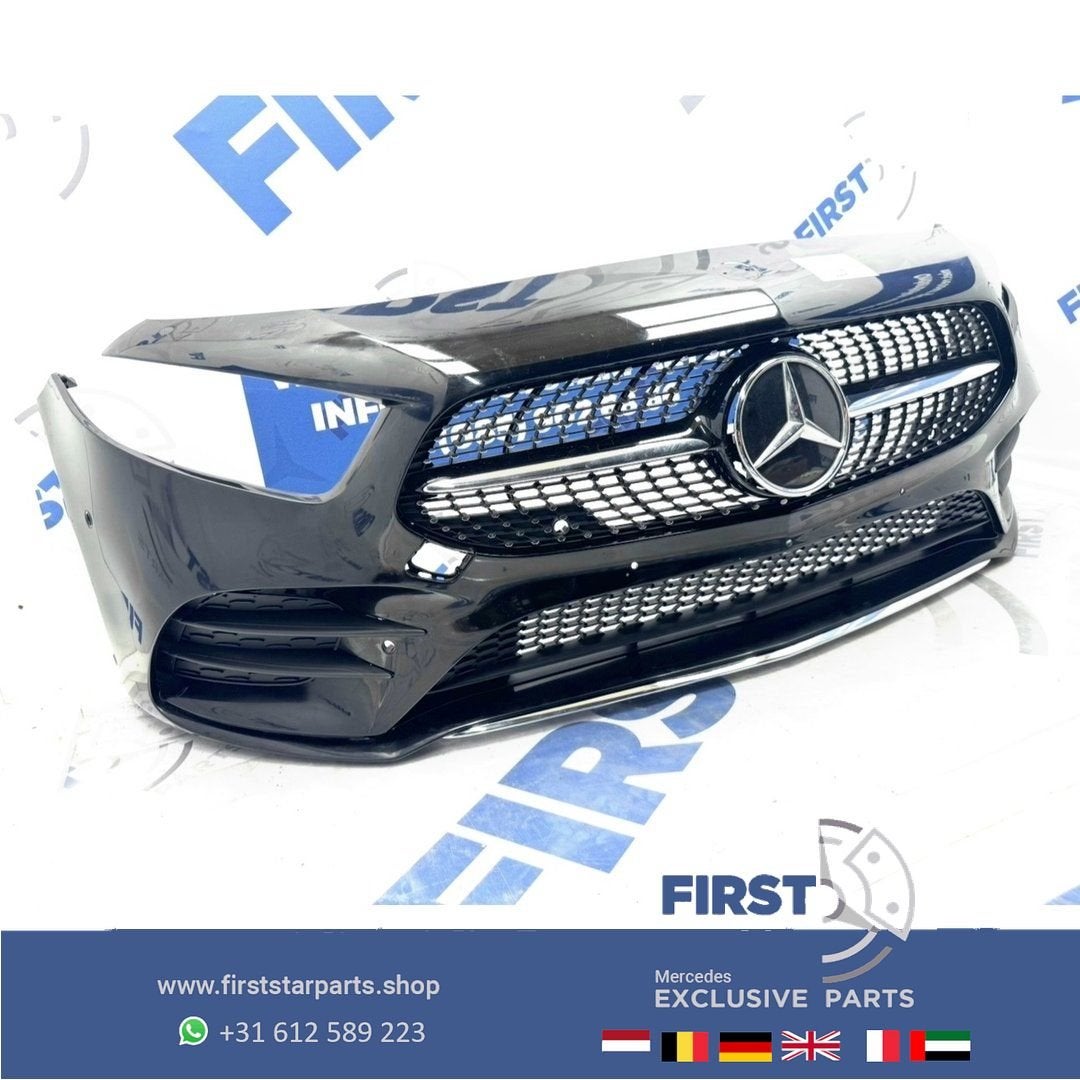 W177 BUMPER AMG LINE VOORBUMPER A KLASSE 2022 35 ZWART WIT G, Gebruikt, -, Voor, Ophalen of Verzenden