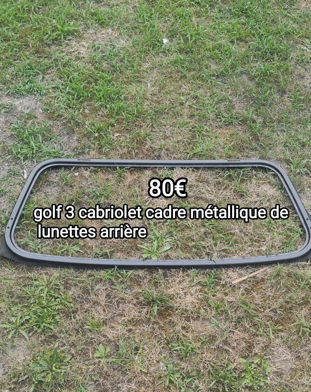 Golf3 cabriolet metalen frame voor achterruiten, Ophalen, Achter, Volkswagen, Achterklep
