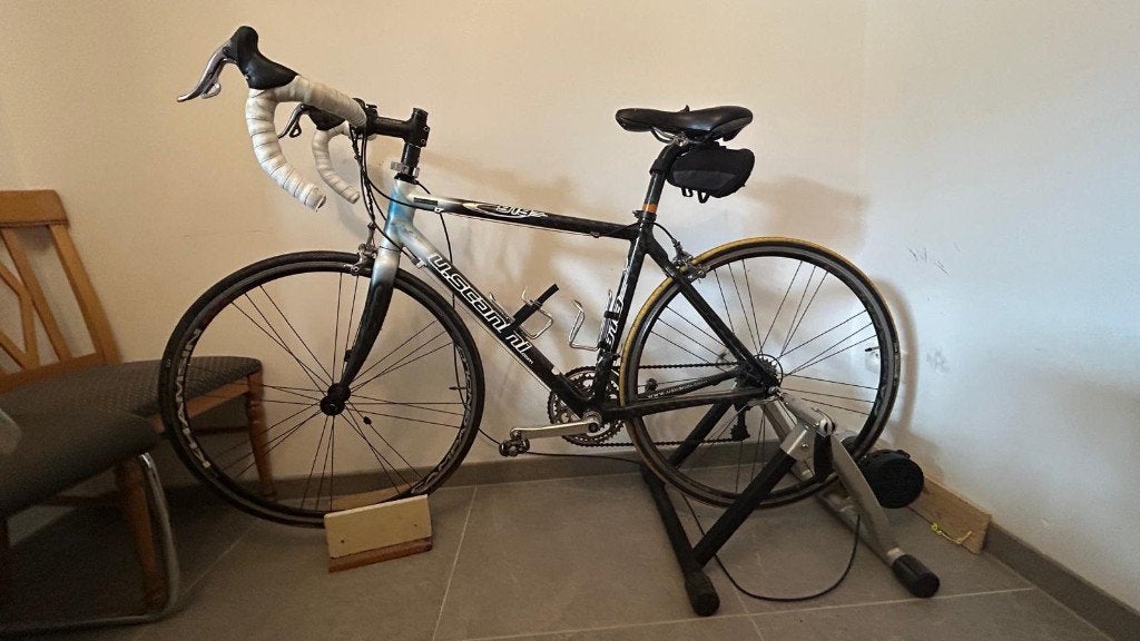 Koersfiets met rollen, 28 inch, Gebruikt, 10 tot 15 versnellingen, Velgrem