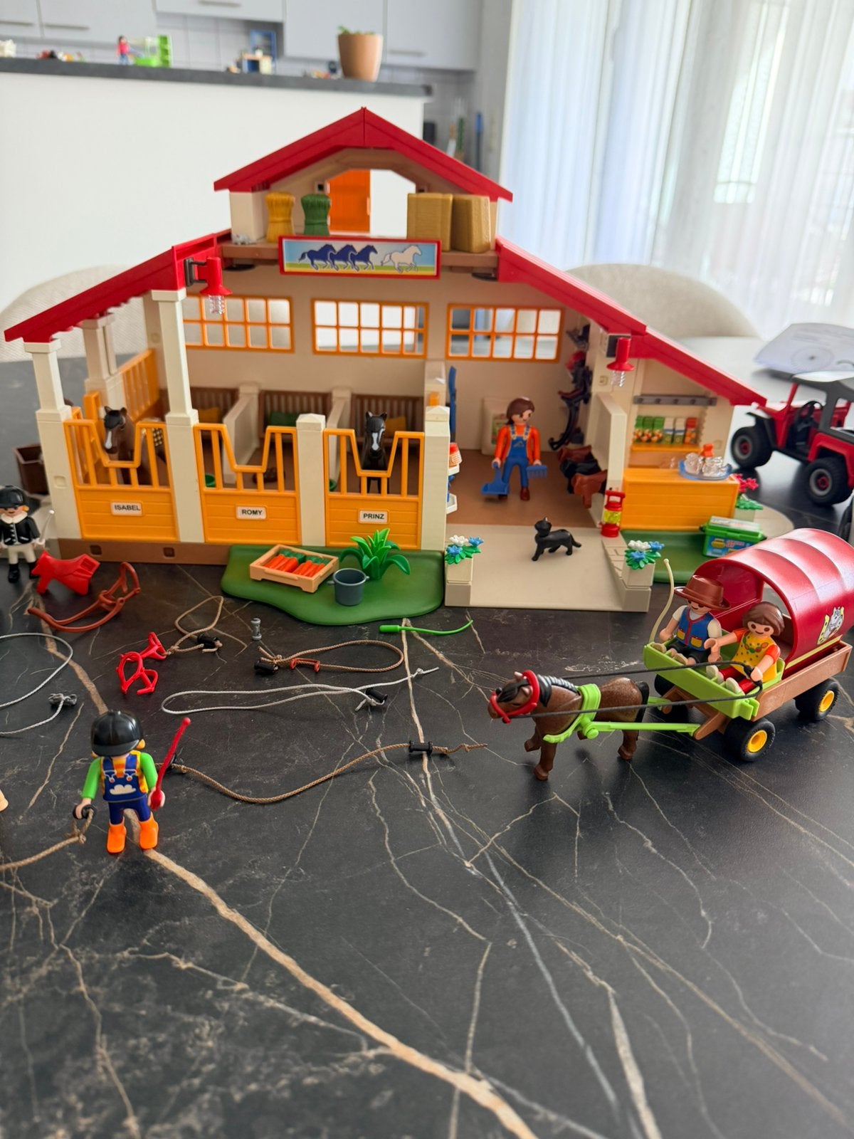 Paardenmanège Playmobil, Enfants & Bébés, Enlèvement ou Envoi, Bâtiment, Comme neuf, Kit complet