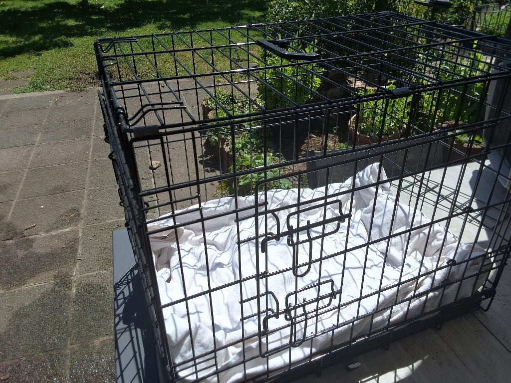 Kleine hondenbench, Enlèvement, Comme neuf, Moins de 75 cm, Moins de 65 cm