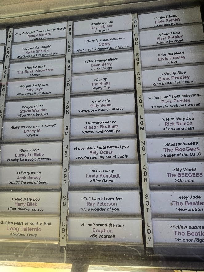 met topplaten gevulde AMI Juke box, Ophalen, Gebruikt