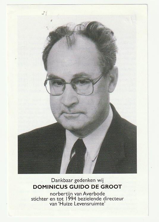 Dominicus DE GROOT Norbertijn Averbode Merksem Diest 1994, Verzenden, Bidprentje