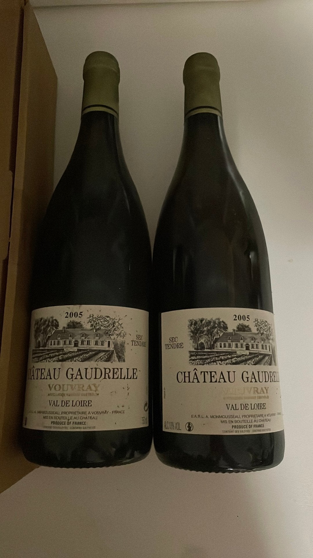 Château Gaudrelle Vouvray "sec tendre" 2005 (750ml), Collections, Vins, Neuf, Pleine, Vin blanc, Enlèvement