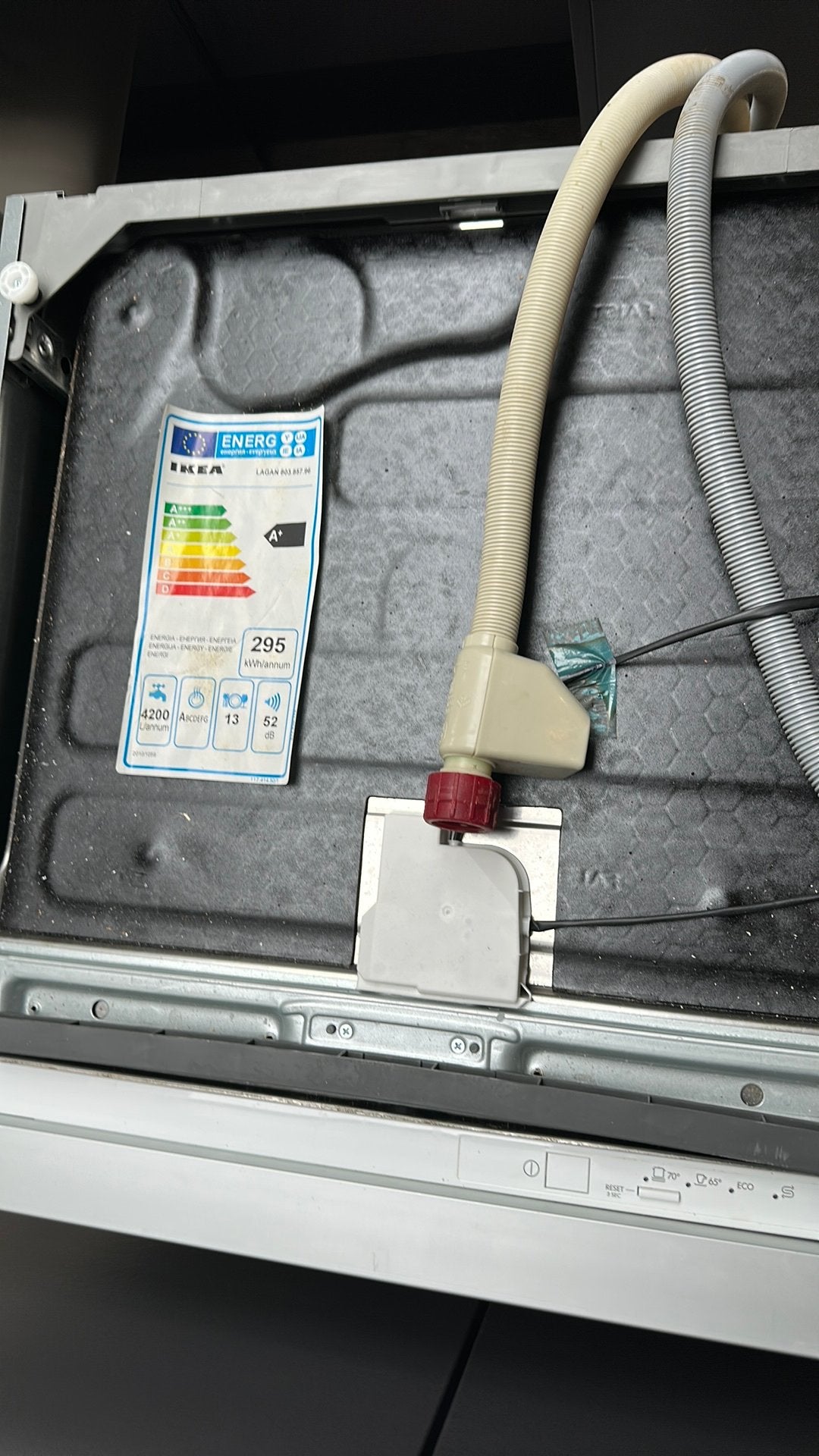 Lave vaisselle Ikea encastrable, Electroménager, Classe énergétique A ou plus économe, 85 à 90 cm, Encastré, Enlèvement