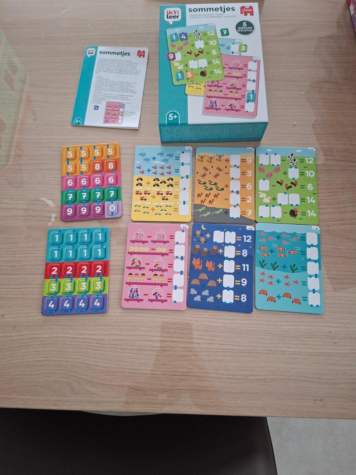 Sommetjes 5 leerzame spelletjes, Hobby & Loisirs créatifs, Scrapbooking, Enlèvement, Comme neuf, Papier ou Carton, Autres marques