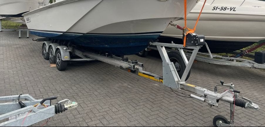 REMORQUE POUR BATEAU RIBA 3 ESSIEUX, Enlèvement, Comme neuf