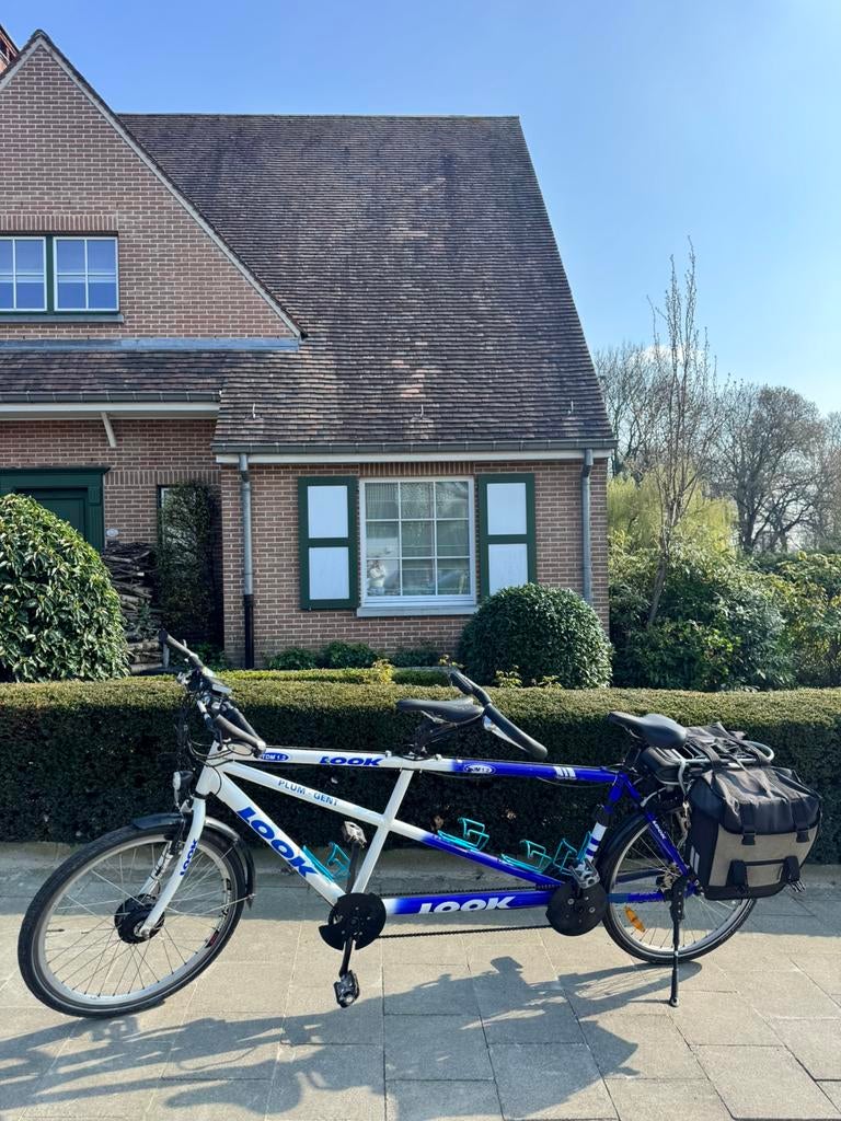 Electrische tandem fiets in goedstaat, Fietsen en Brommers, 61 cm of meer, Ophalen of Verzenden, Zo goed als nieuw, 55 cm of meer