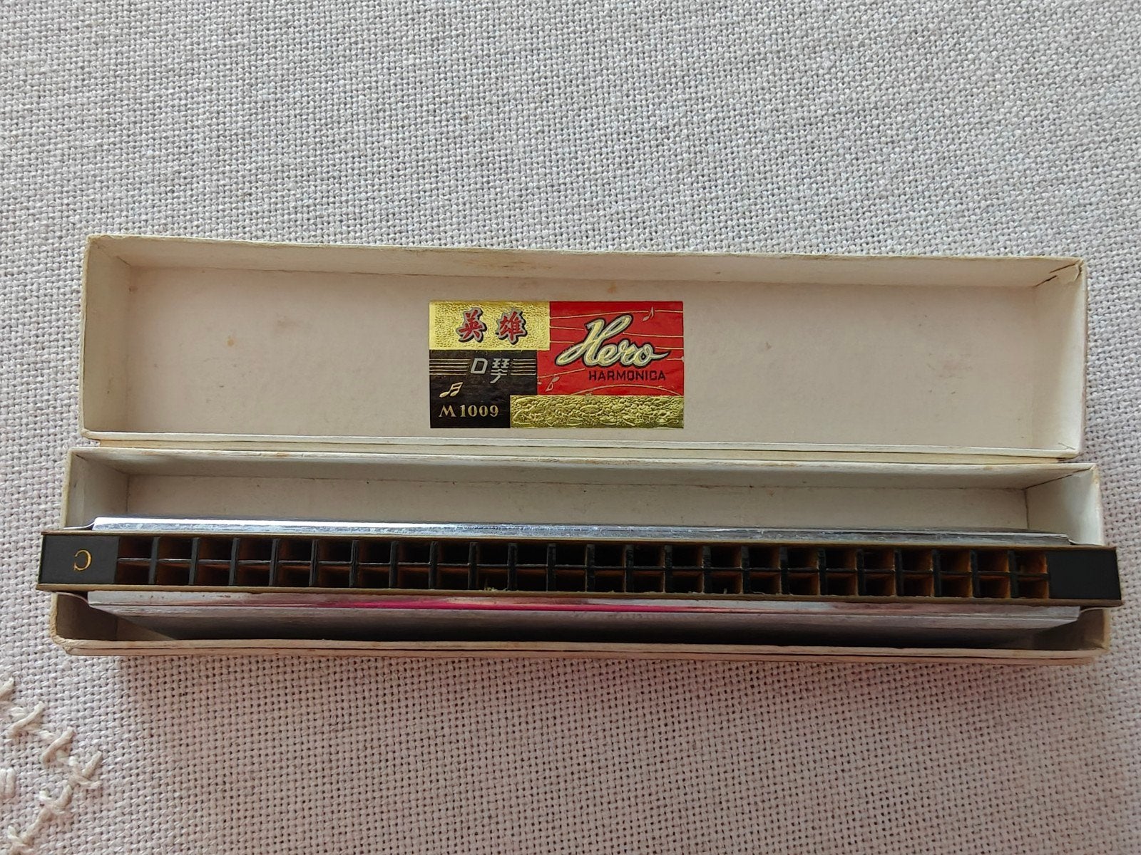 Vintage Hero Mondharmonica M1009 – Met Originele Doos – Tops, Ophalen