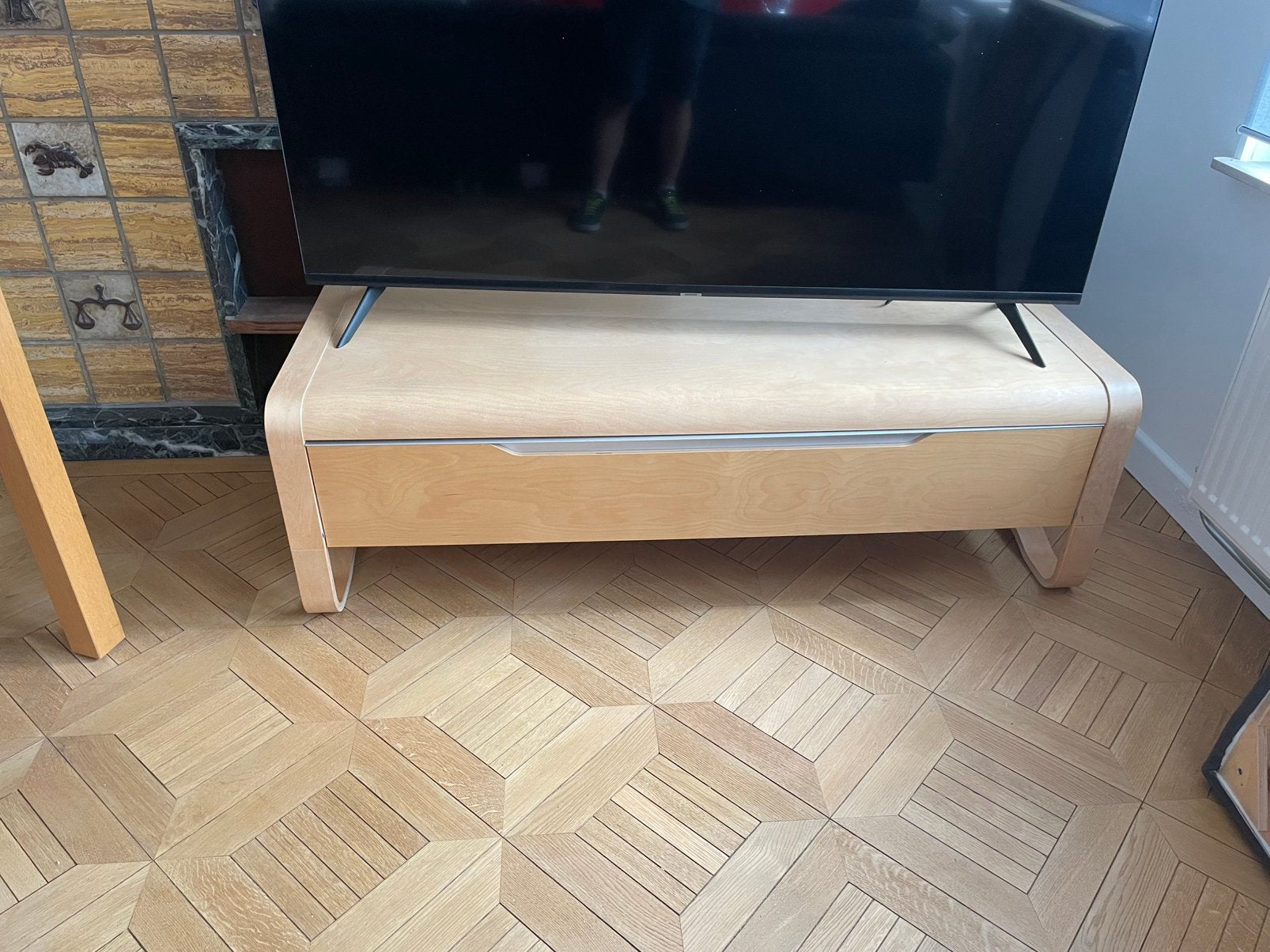 Meuble TV vintage IKEA, Moins de 100 cm, 150 à 200 cm, Enlèvement, Utilisé