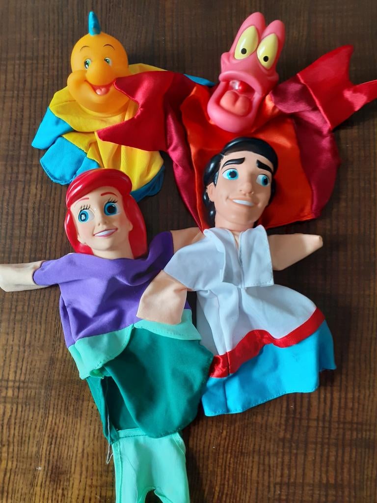 Kleine zeemeermin handpoppen poppenkastpoppen Disney, Enlèvement ou Envoi