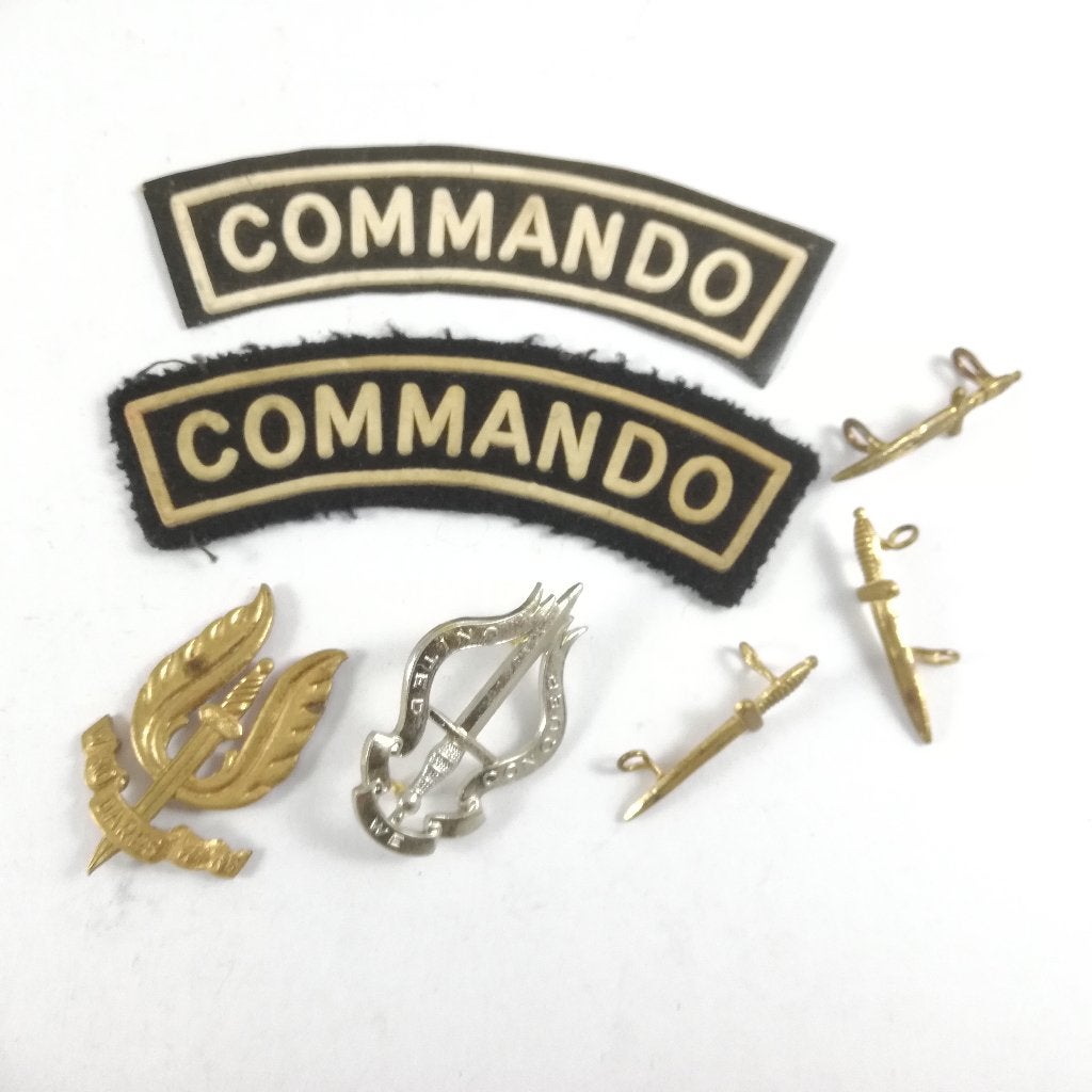 Belgisch leger - lot kentekens Commando, Verzamelen, Militaria | Algemeen, Ophalen of Verzenden, Landmacht, Embleem of Badge