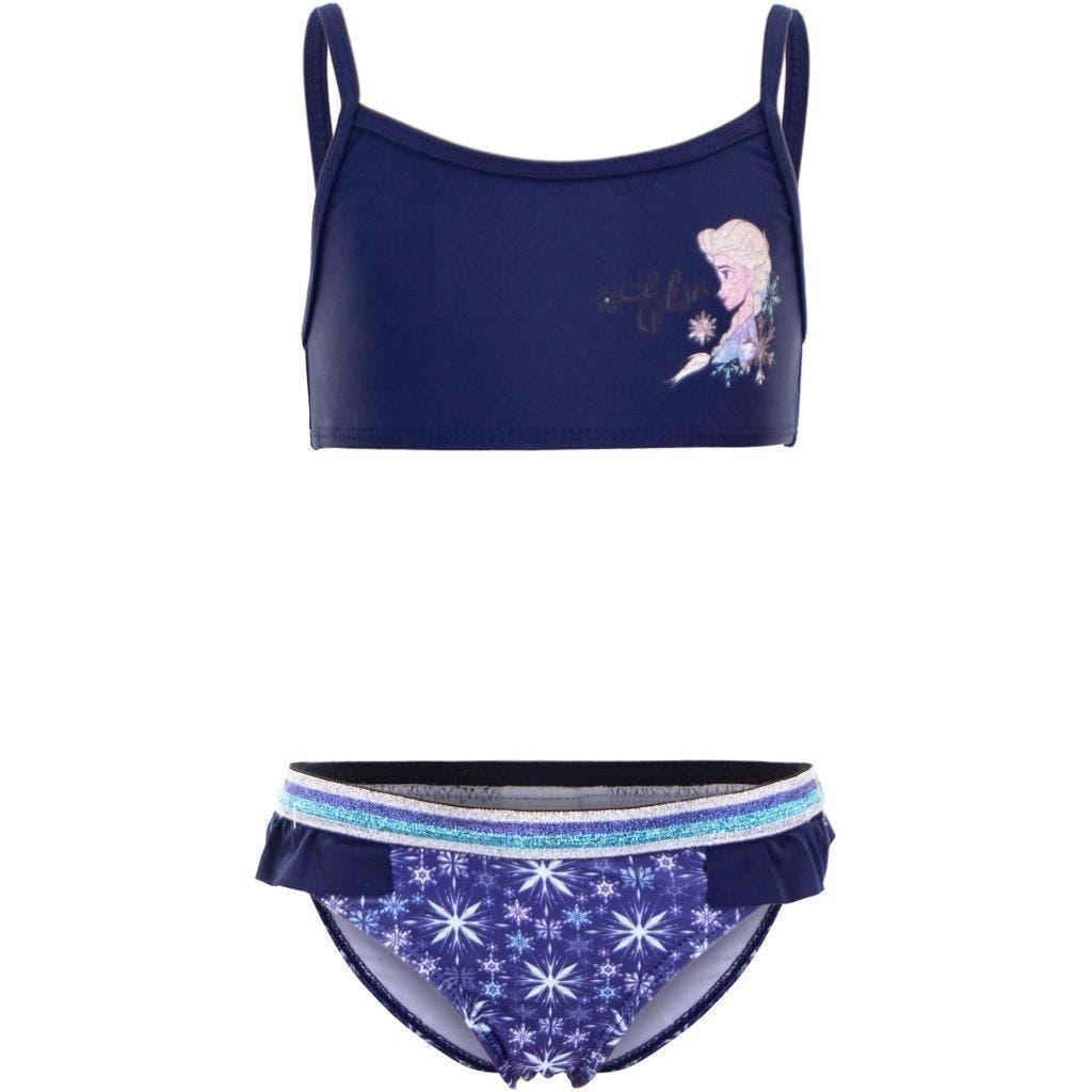 Disney Frozen Bikini Donker Blauw - Maat 104 - 128, Kinderen en Baby's, Kinderkleding | Kinder-zwemkleding, Disney Frozen, Bikiniset