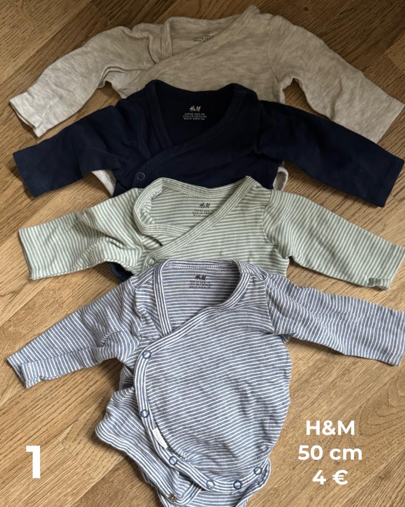 Vêtements de bébé taille 50, Kinderen en Baby's, Babykleding | Maat 50, Ophalen, Jongetje of Meisje, H&M, Overige typen