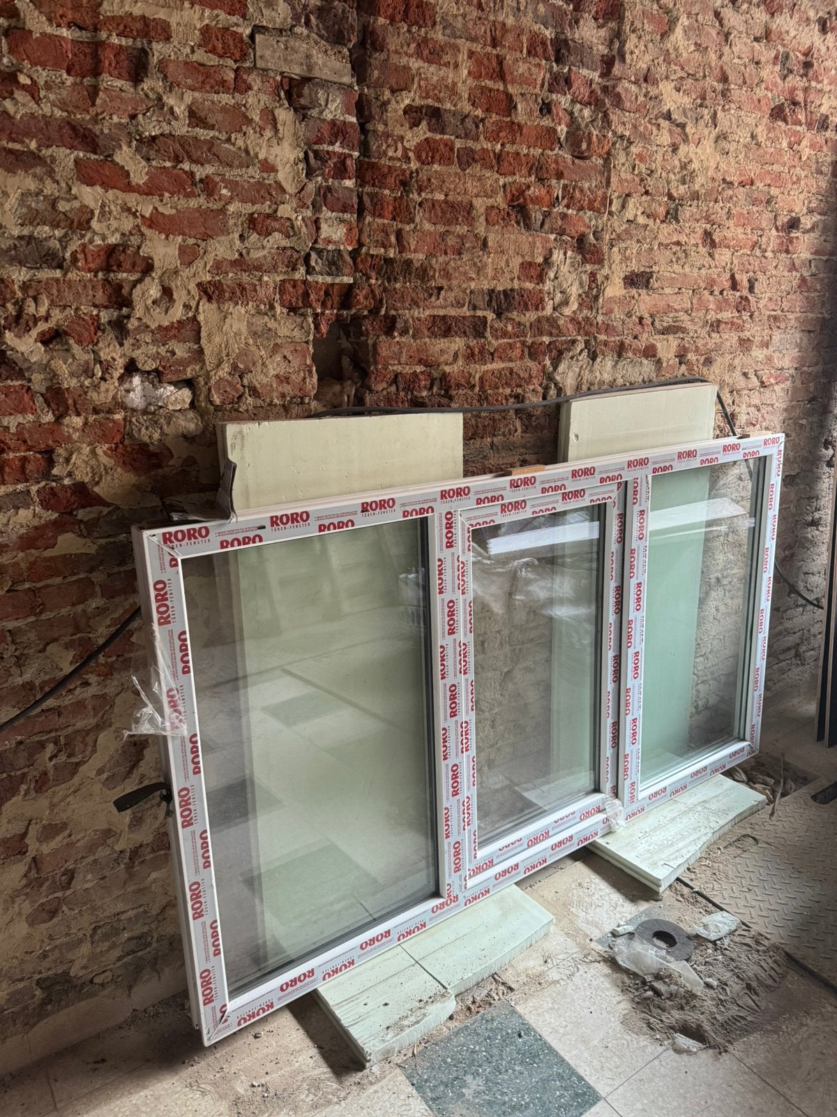 PVC raam wit - 200cm x 110cm, Doe-het-zelf en Bouw, Ophalen, Gevelraam of Ruit, 80 tot 120 cm, Zo goed als nieuw