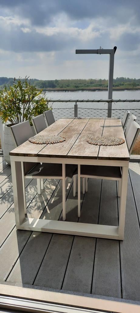 tafel en 6 stoelen terras tui, Tuin en Terras, Tuinsets en Loungesets, Ophalen