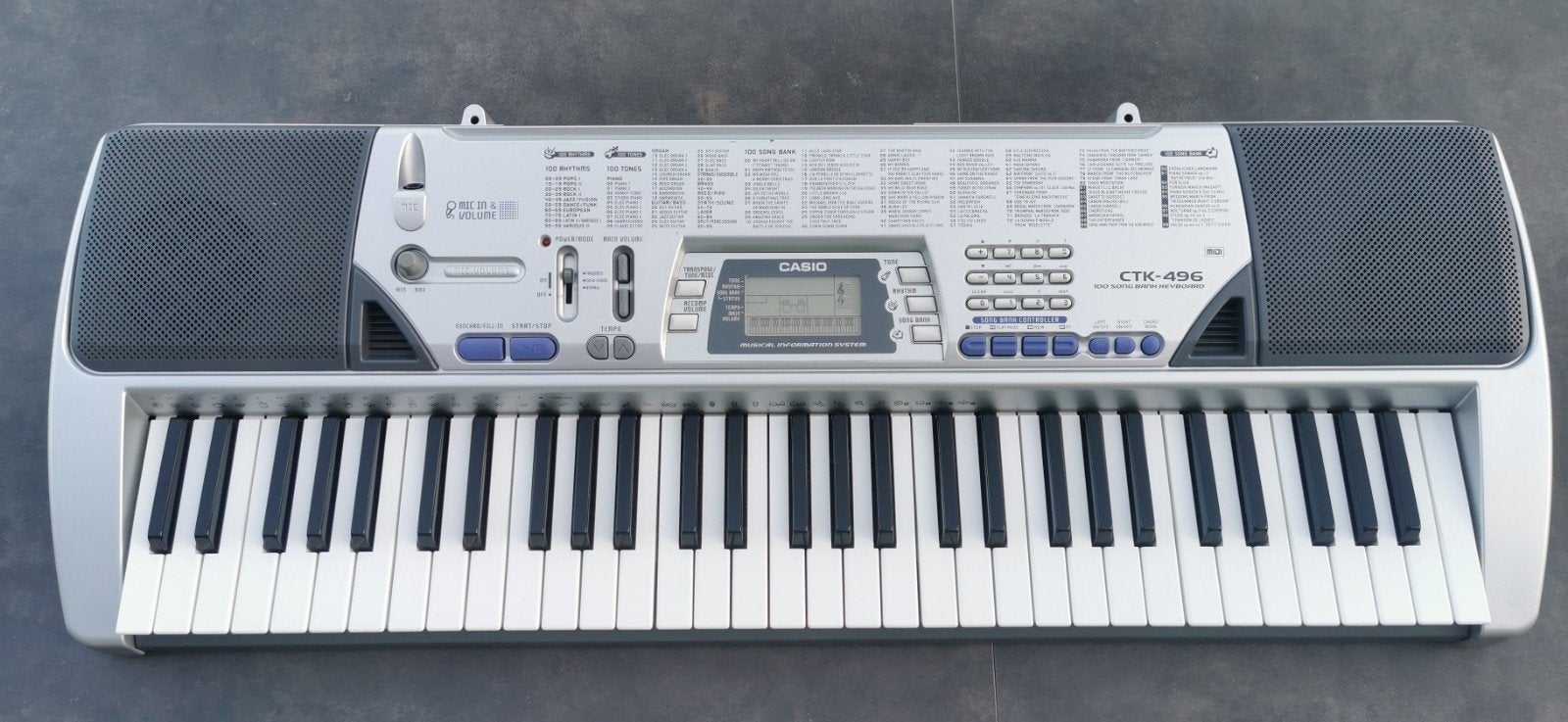 Synthétiseur - clavier arrangeur - CASIO CTK 496, Muziek en Instrumenten, Keyboards, 61 toetsen, Casio
