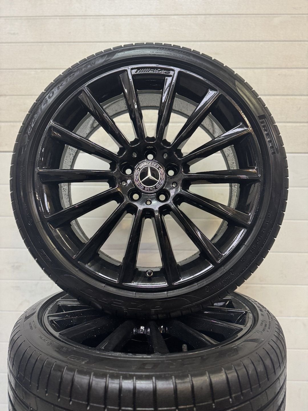 NIEUW 19’’VELGEN AMG C LASSE W205 ZOMERBANDEN, Pneus et Jantes, 245 mm, Véhicule de tourisme, Pneus été