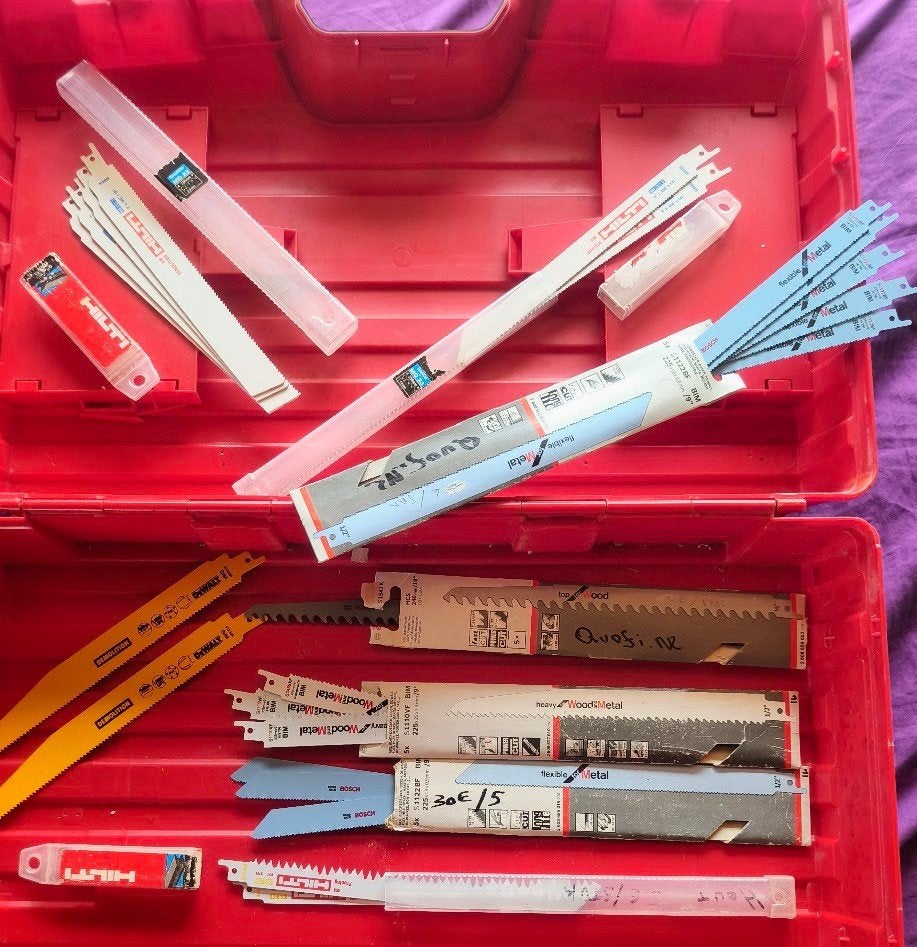 22x tijgerzaag reciprozaag tijgerzagen hilti dewalt bosch, Doe-het-zelf en Bouw, Ophalen of Verzenden, Nieuw, Reciprozaag