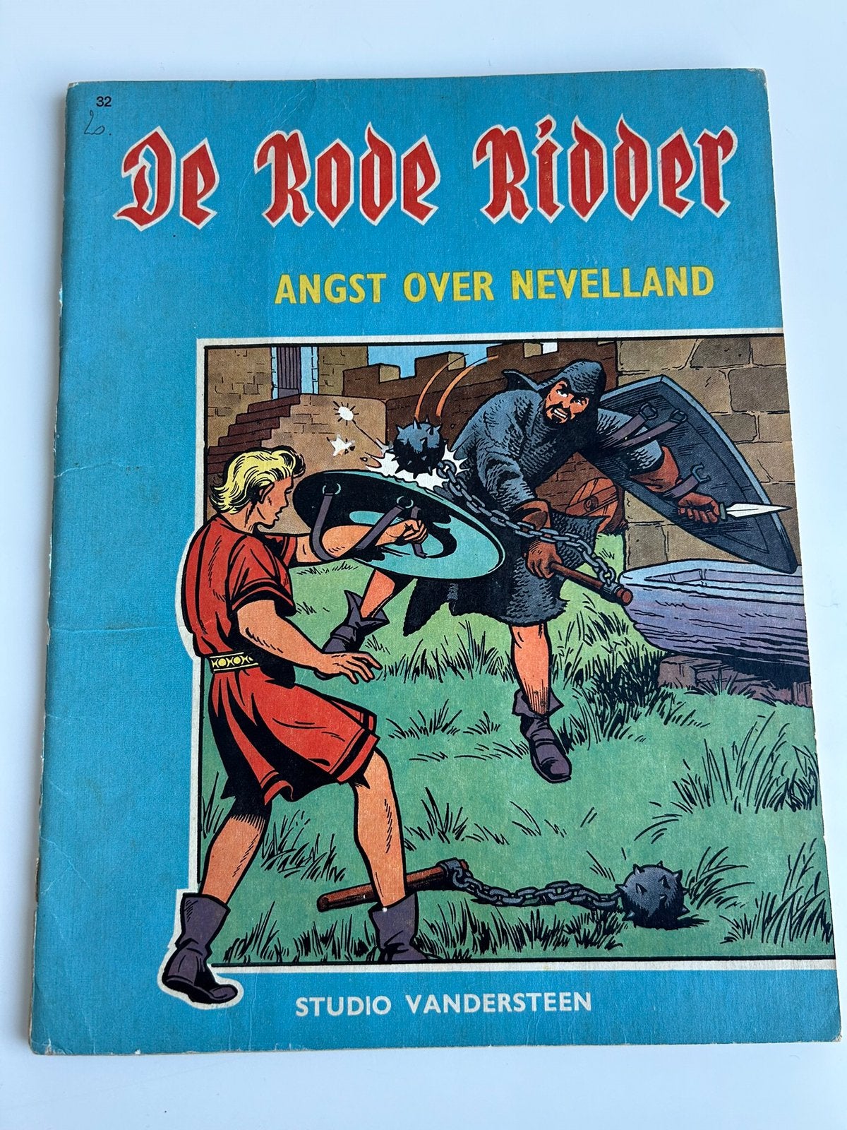De Rode Ridder 32 Angst Over Nevelland 1ste druk 1967, Enlèvement ou Envoi, Utilisé