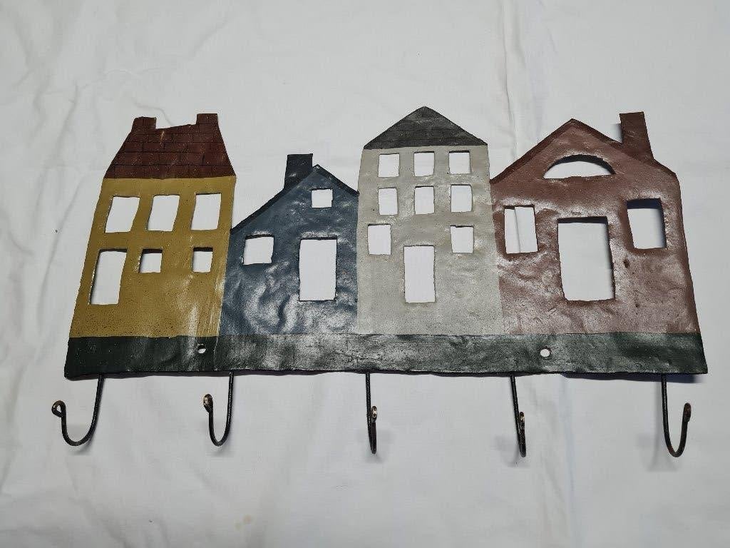Porte-manteau original à 5 crochets, Enlèvement ou Envoi, Comme neuf, Portemanteau mural