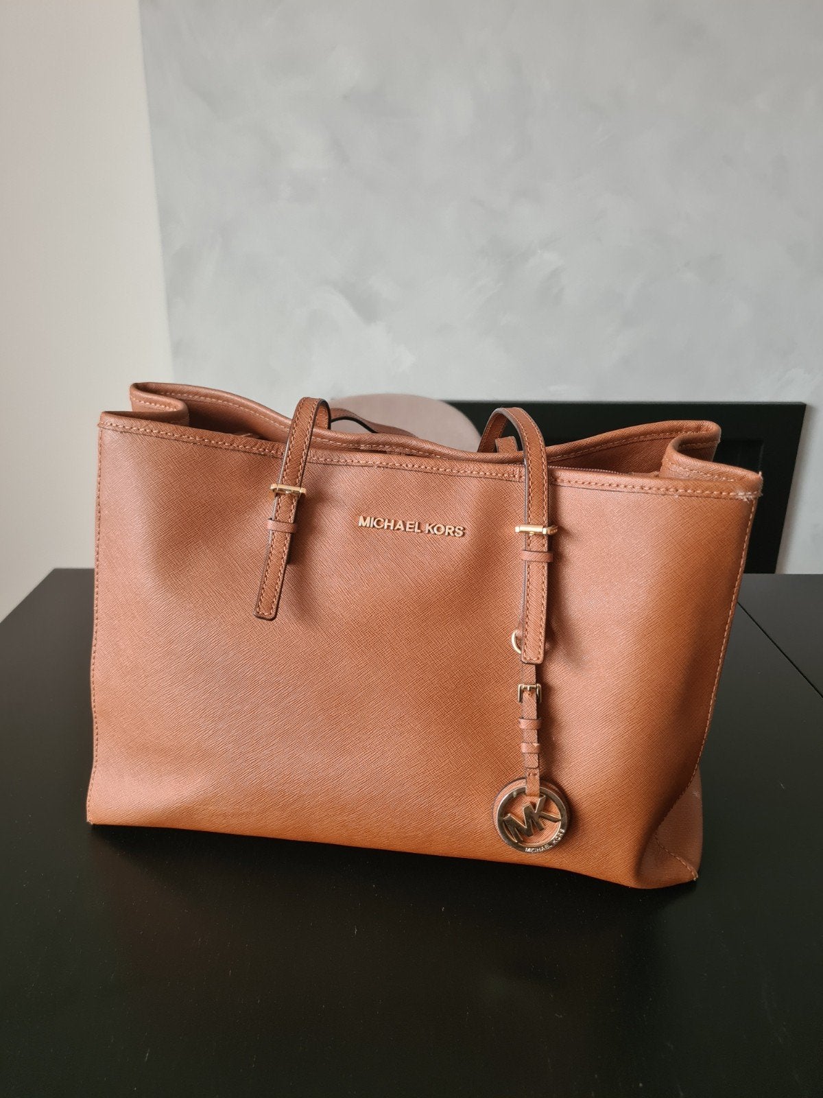 Michael Kors tas, Ophalen of Verzenden, Zo goed als nieuw, Bruin