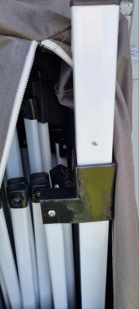 zeer goede zwaar sterk materiaal  grijs 3x3m fotos, Ophalen