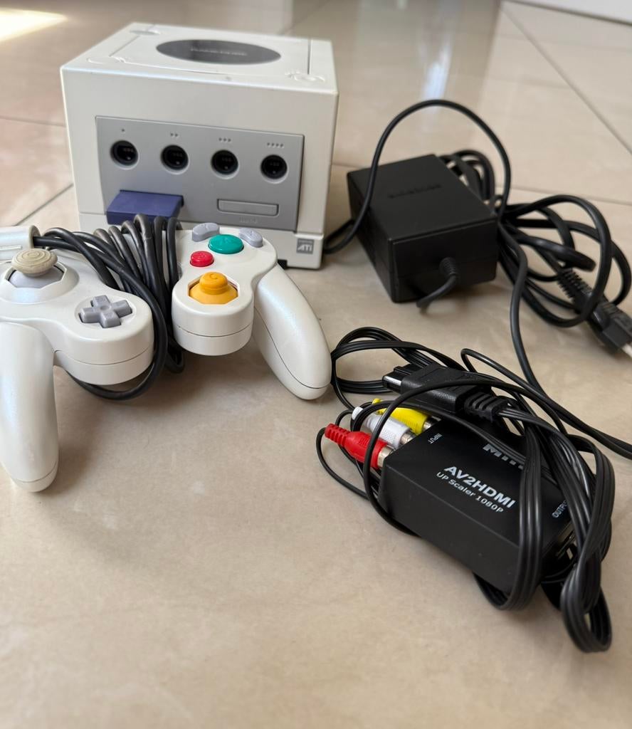 Gamecube Wit, Games en Spelcomputers, Spelcomputers | Nintendo GameCube, Ophalen, Zo goed als nieuw, Wit