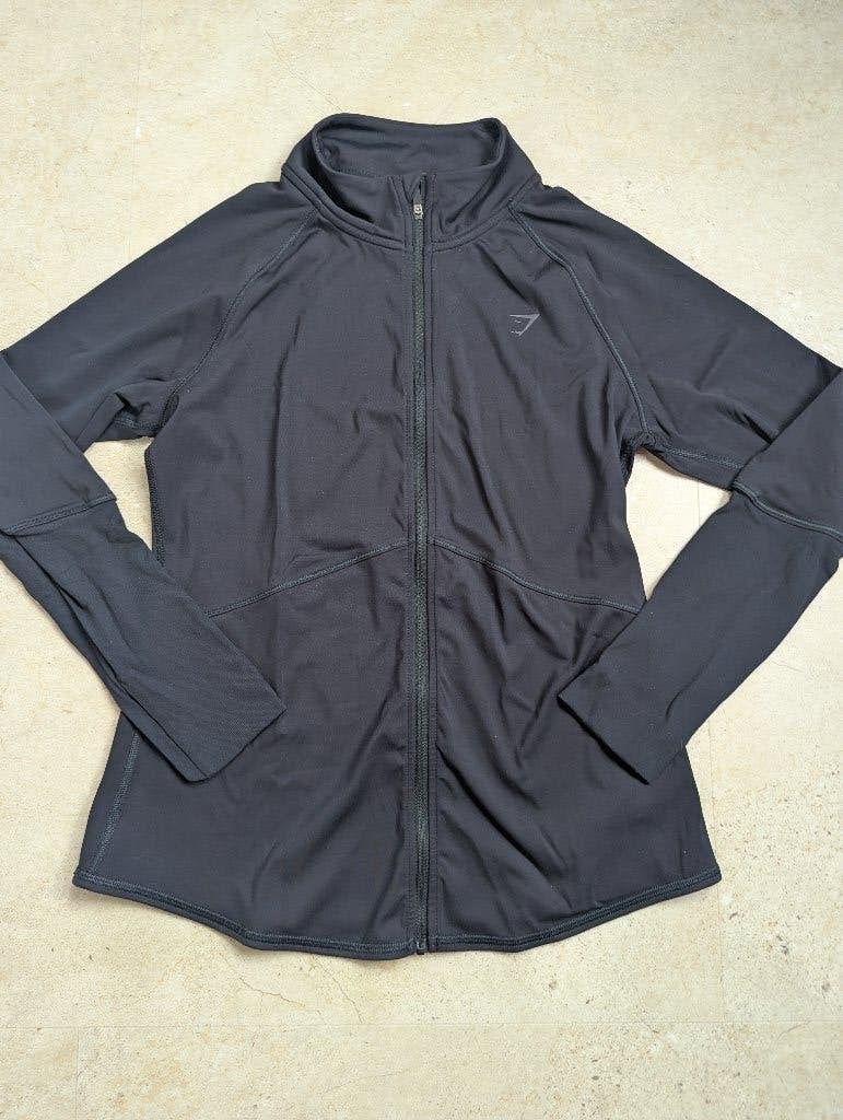 Zwart Gymshark-jack, Kleding | Dames, Sportkleding, Maat 38/40 (M), Verzenden, Zwart, Gymshark