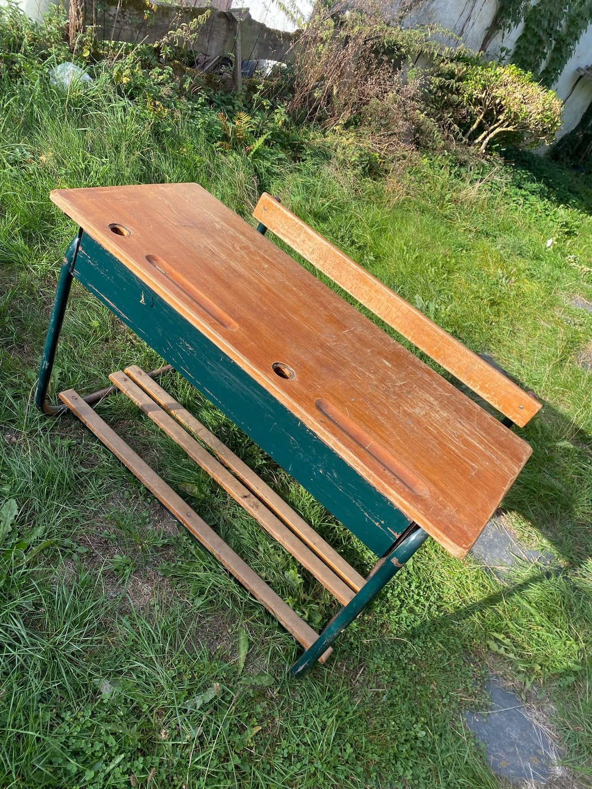 Ancien banc d’école, Maison & Meubles, Enlèvement, Comme neuf