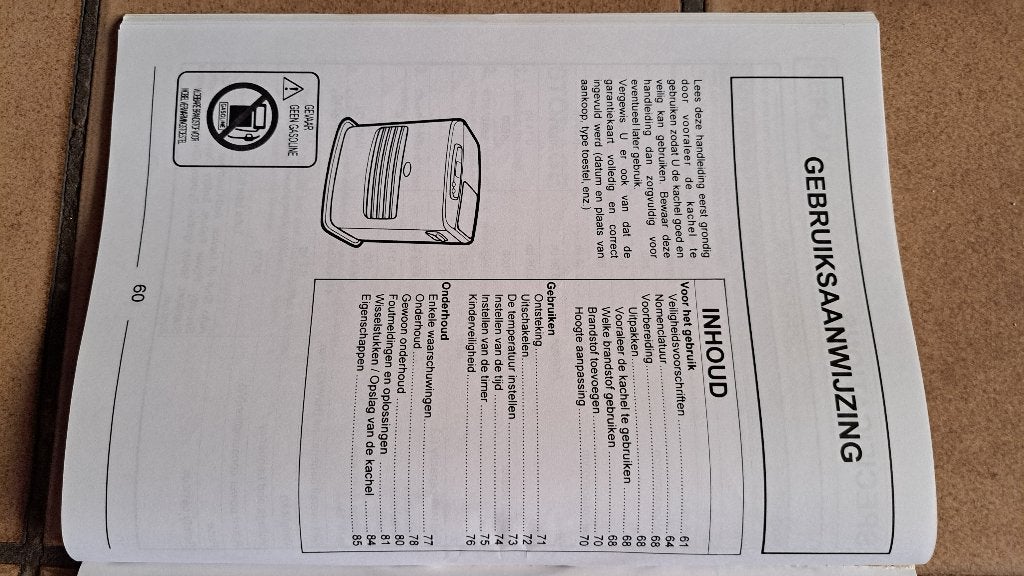 laserkachel KERO SRE 3001, Ophalen, Overige brandstoffen, Petroleumkachel, Zo goed als nieuw