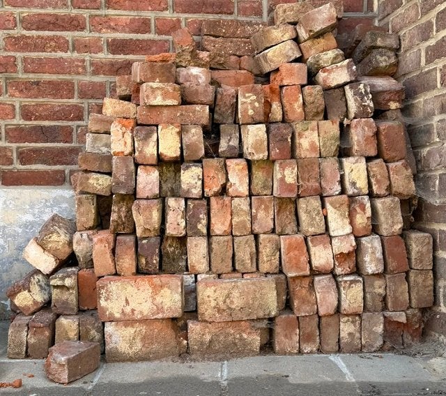 Gratis oude bakstenen, Enlèvement, Briques